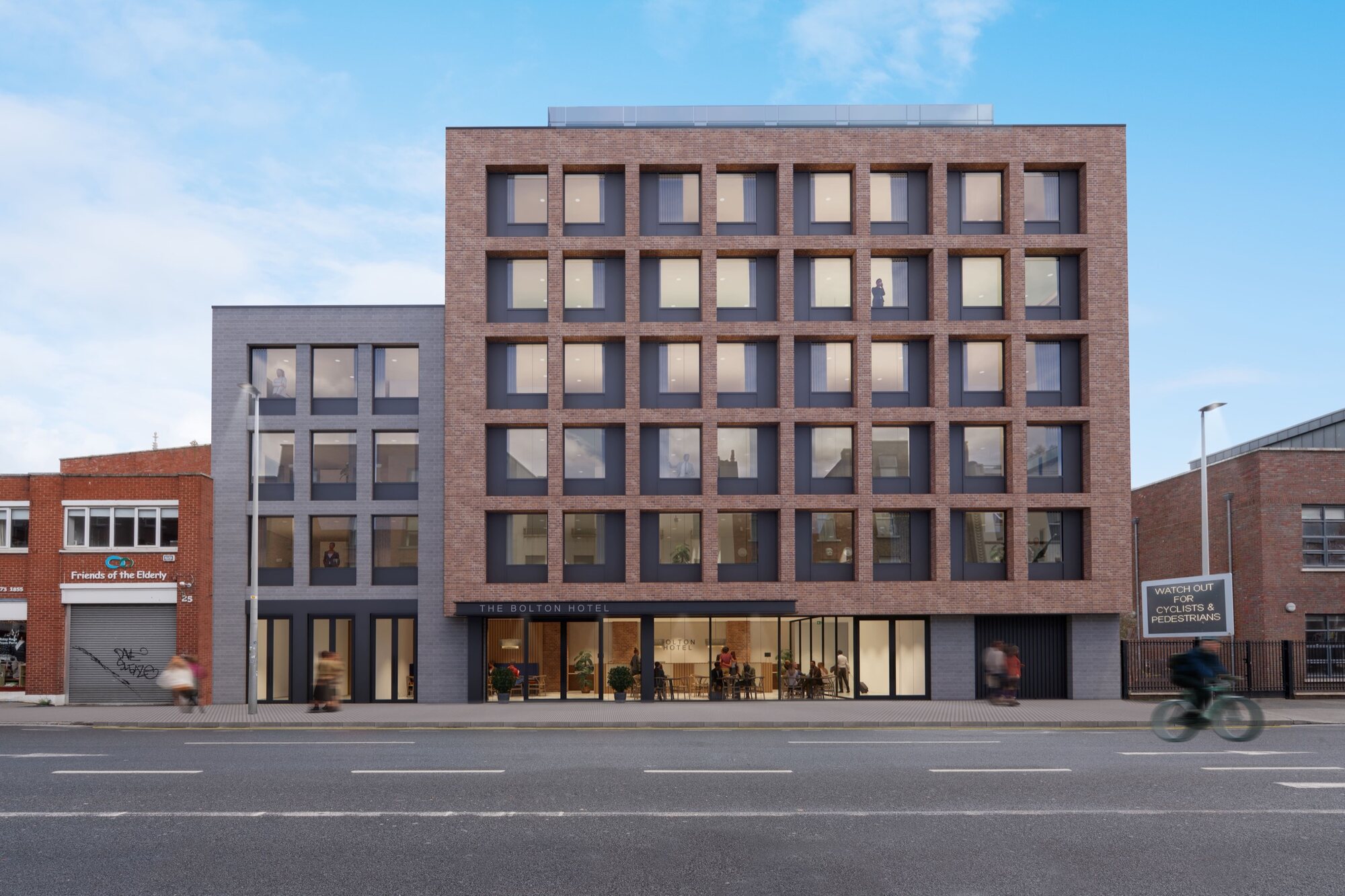 The Bolton — brick facade on Bolton Street